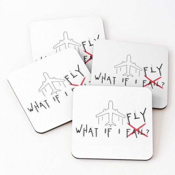Item preview, What if I fly-Atychiphobia Motivational Quotes designed and sold by artfartzzz.