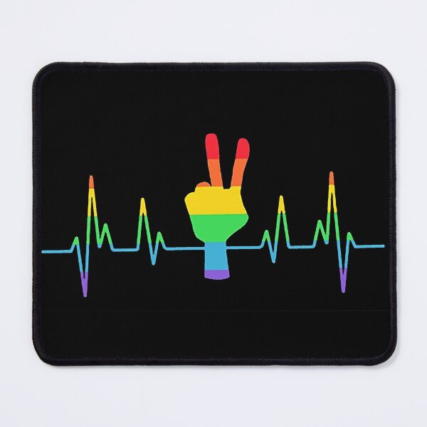 Item preview, Gay Pride Heartbeat Shirt, LGBT Heartbeat designed and sold by RoseStukowski.