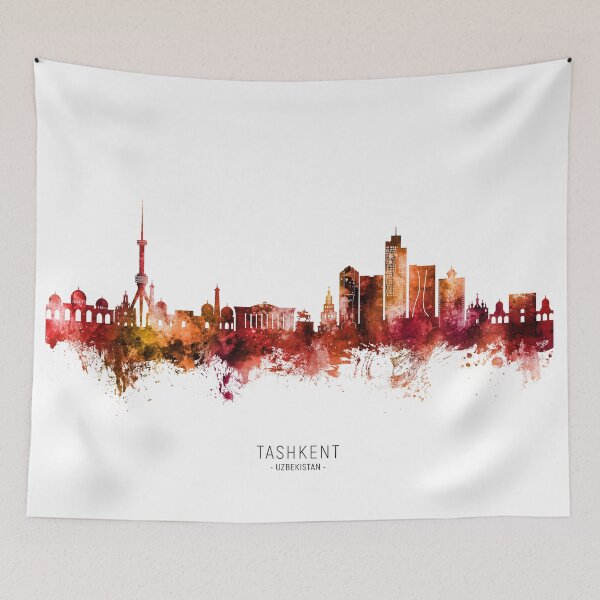Item preview, Tashkent Uzbekistan Skyline designed and sold by ArtPrints.