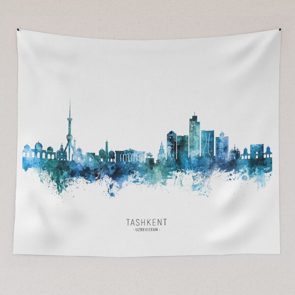 Item preview, Tashkent Uzbekistan Skyline designed and sold by ArtPrints.