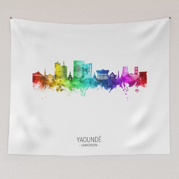 Item preview, Yaoundé Cameroon Skyline designed and sold by ArtPrints.
