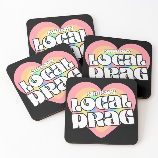 Item preview, Support Local Drag - Black outline designed and sold by The Fox Den YYC.