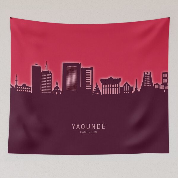 Item preview, Yaoundé Cameroon Skyline designed and sold by ArtPrints.