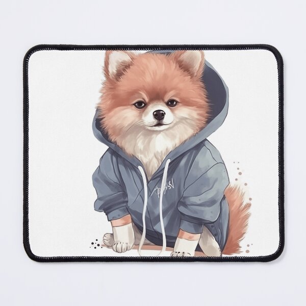 Item preview, Fluffy Dog with Hoodie designed and sold by CiochuPL.
