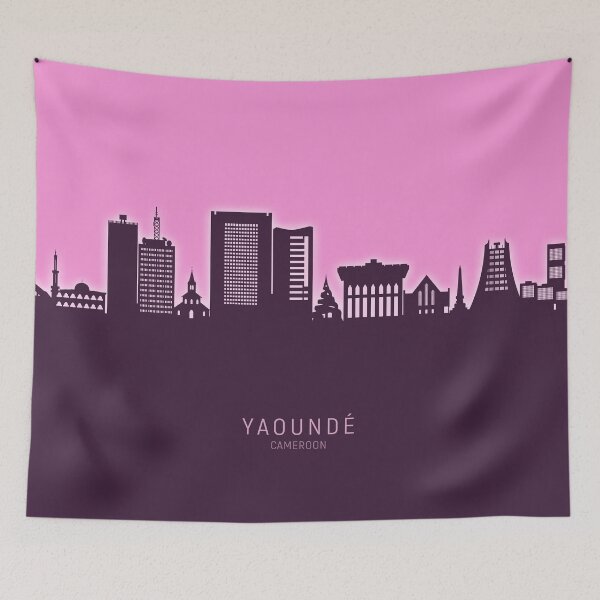Item preview, Yaoundé Cameroon Skyline designed and sold by ArtPrints.
