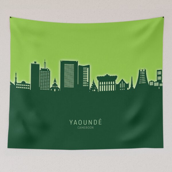 Item preview, Yaoundé Cameroon Skyline designed and sold by ArtPrints.