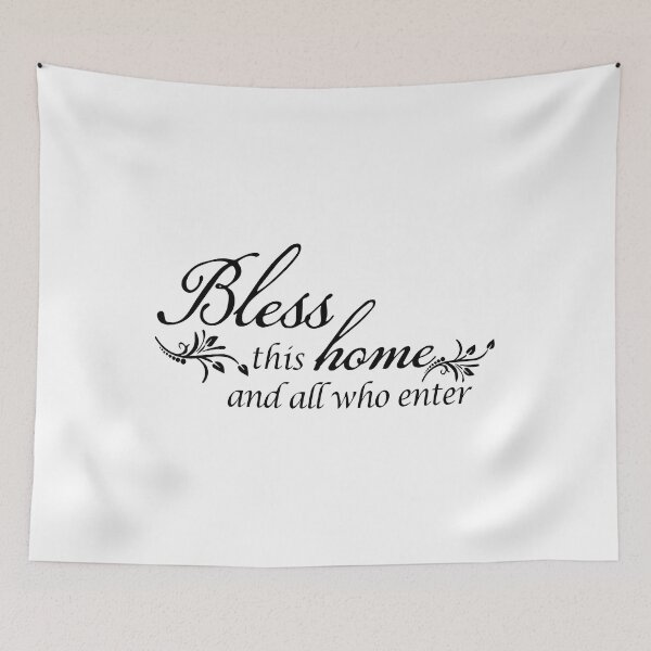 Item preview, Love Family Inspirational Quotes - Bless This Home And All Who Enter designed and sold by YaliliArt.