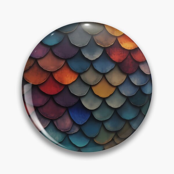 Item preview, Multicolour Dragon Scale Design designed and sold by AthenaUK.