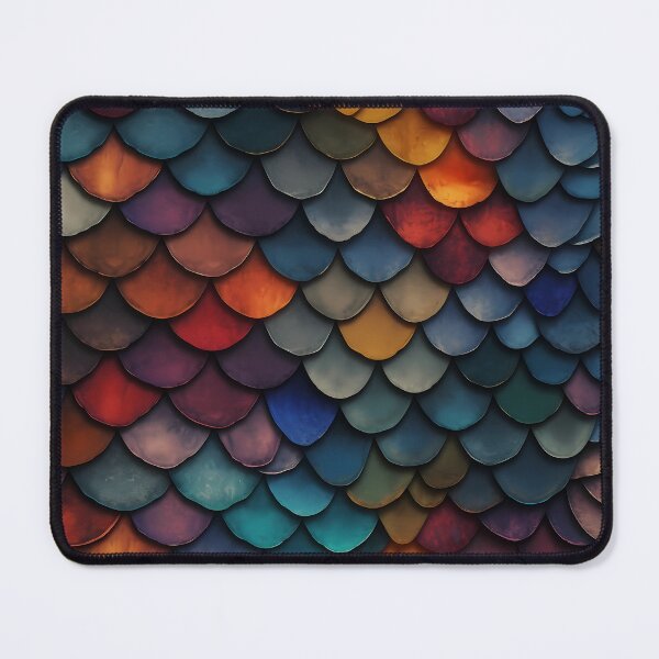Item preview, Multicolour Dragon Scale Design designed and sold by AthenaUK.