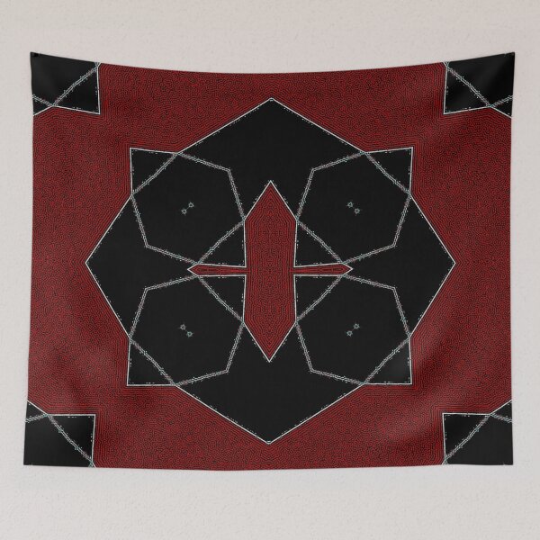 Item preview,  *Wonderful Geometric Abstract Triangular Pattern Red and Black*  designed and sold by Ralek.