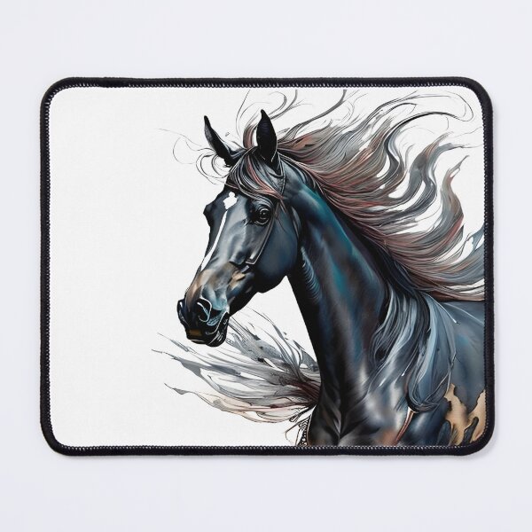 Item preview, Horse Art With Watercolor 1 designed and sold by ai2art.