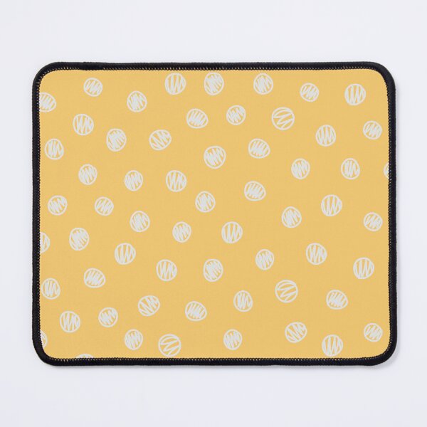 Item preview, Mustard yellow with squiggle dots geometric all over design designed and sold by Lolly's Lane Shoppe.