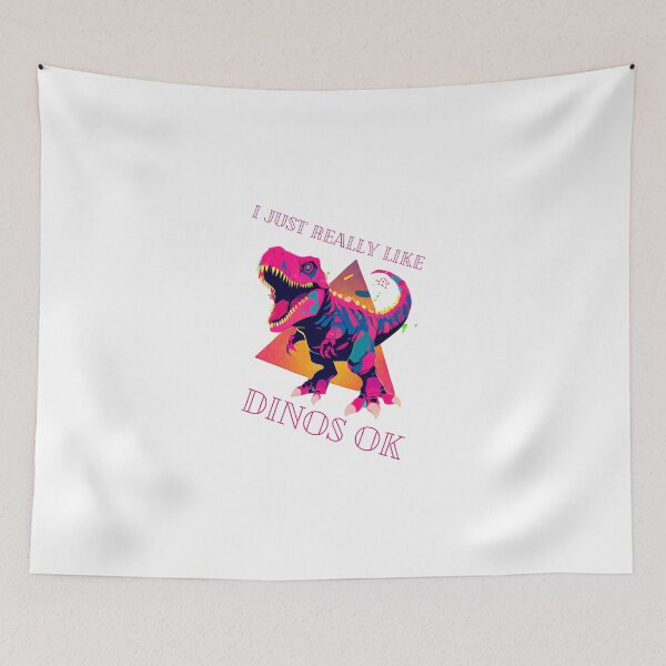 Item preview, I Just Really Like Dinos OK Sticker designed and sold by UnplainShirt.