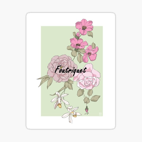 Jolis mots : foutriquet Sticker