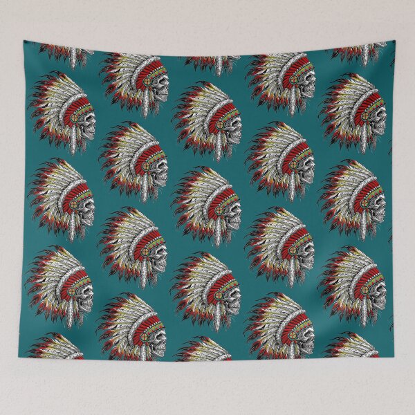 Item preview, Native American Indian Chief Skull Motorcycle Headdress   designed and sold by MarkhamJudy.