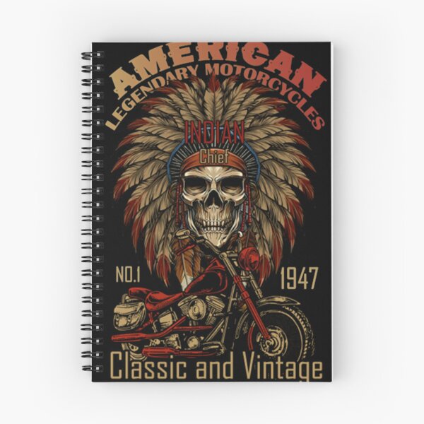 Item preview, Retro  Old Biker American Motorcycle Indian Biker   designed and sold by MarkhamJudy.