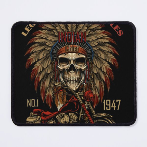 Item preview, Retro  Old Biker American Motorcycle Indian Biker   designed and sold by MarkhamJudy.
