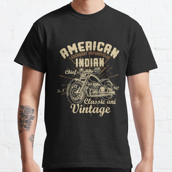 New Arrival vintage motorcycle Indians T-shirt Men Women 3D