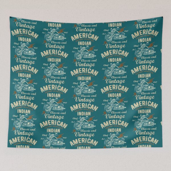 Item preview, Retro Vintage American Motorcycle Indian For Old Biker Club   designed and sold by MarkhamJudy.