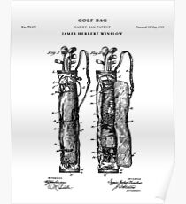 Golf Patent Drawing Blueprint Poster