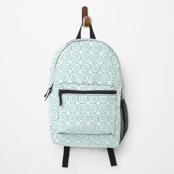 Item preview, Turquoise scrolls geometric all over design designed and sold by Lolly's Lane Shoppe.