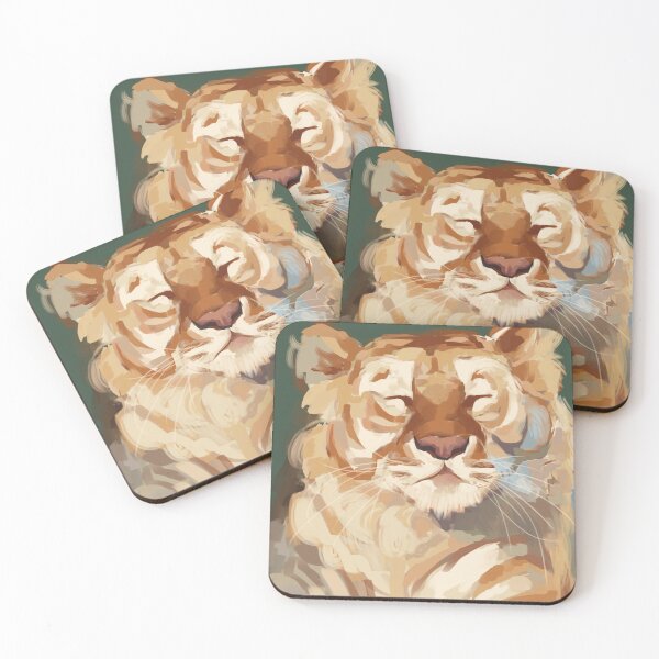 Item preview, Happy Lion illustration for prints  designed and sold by FreeRangeEgg.