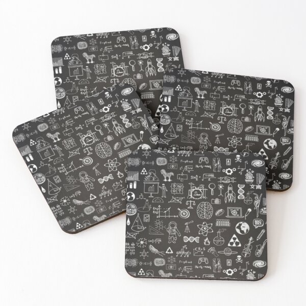 Item preview, Chalkboard Fun Seamless pattern with decorative elements on chalkboard designed and sold by DivineMythos.