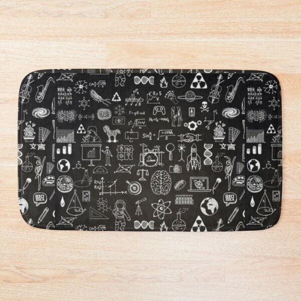 Item preview, Chalkboard Fun Seamless pattern with decorative elements on chalkboard designed and sold by DivineMythos.