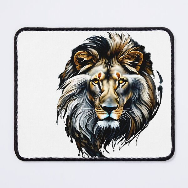 Item preview, Lion Art With Watercolor 1 designed and sold by ai2art.