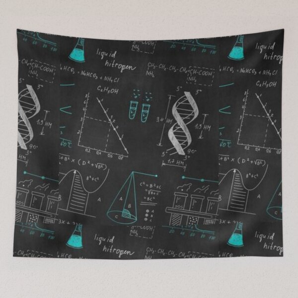 Item preview, Chemistry Formula Chalkboard Fun Seamless pattern  designed and sold by DivineMythos.