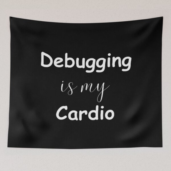 Item preview, Debugging is my cardio - programmer - developer  designed and sold by TeePassion.