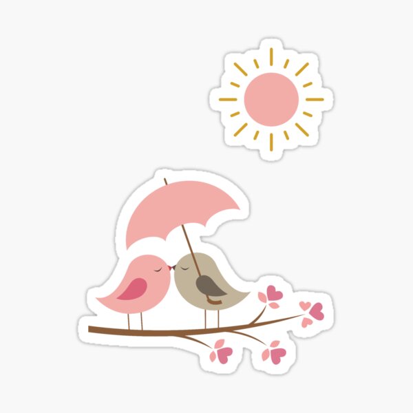 Love Birds Sticker