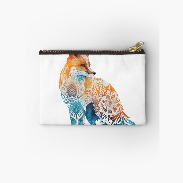 Item preview, A Fox Overlaid with Bohemian Pattern in Watercolor - Boho Animals designed and sold by GVRDesign.