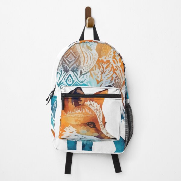 Item preview, A Fox Overlaid with Bohemian Pattern in Watercolor - Boho Animals designed and sold by GVRDesign.