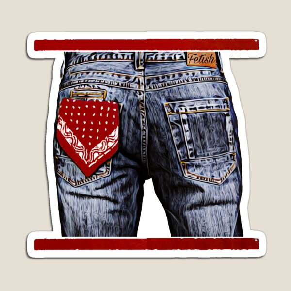 Red Hanky Fetish Magnet