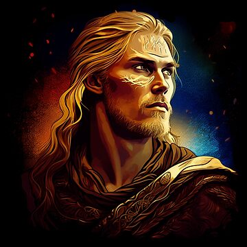 Norse God Balder. Norse god of light. | Canvas Print