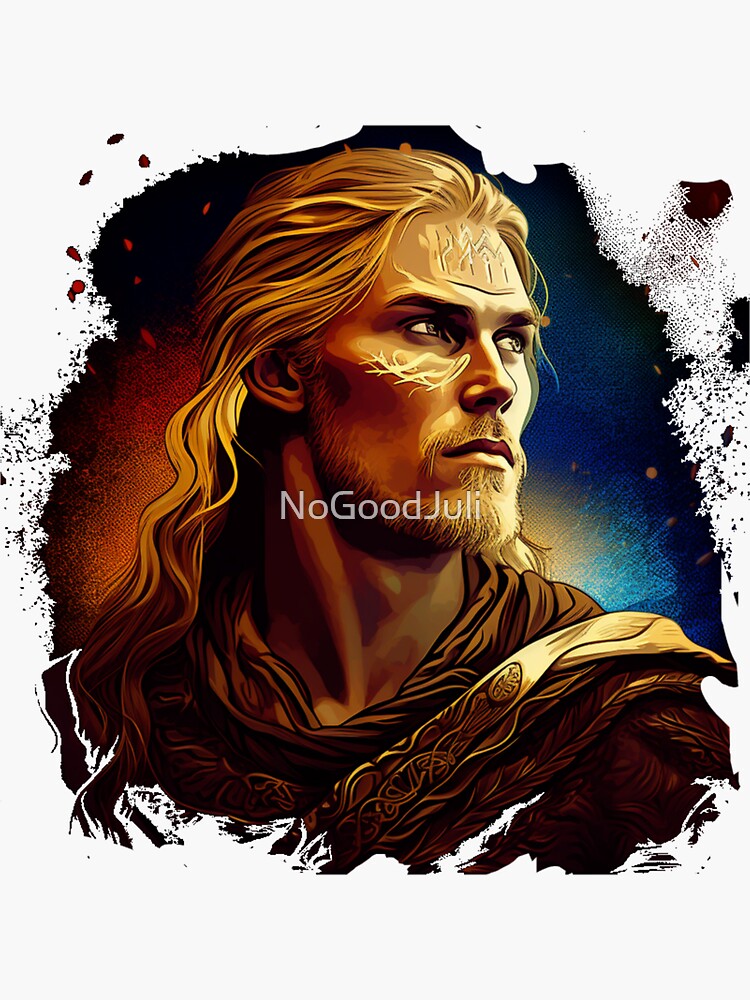 Norse God Balder. Norse god of light. Sticker for Sale by NoGoodJuli