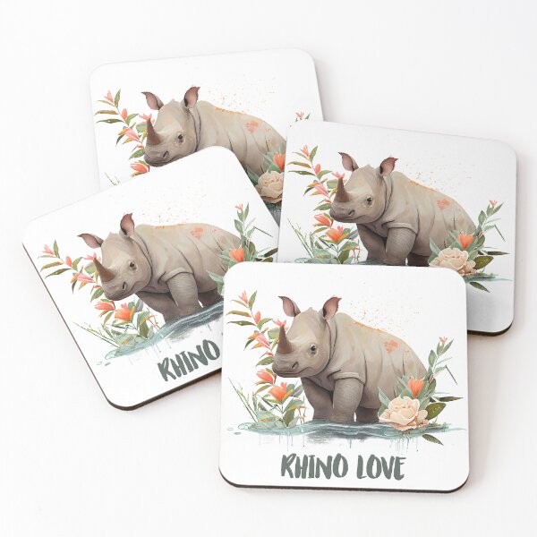 Item preview, Rhinoceros Watercolor designed and sold by Blok45.
