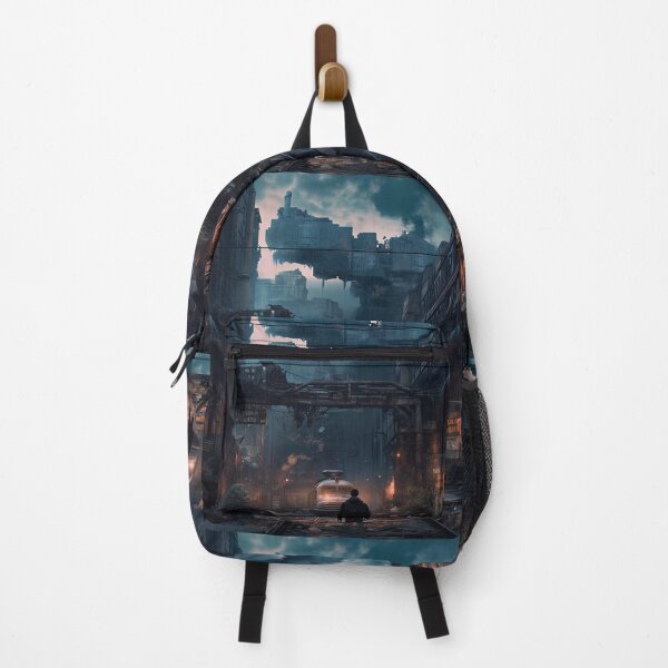 Item preview, Explore a post-apocalyptic city in this stunning cyberpunk artwork designed and sold by CreationP.