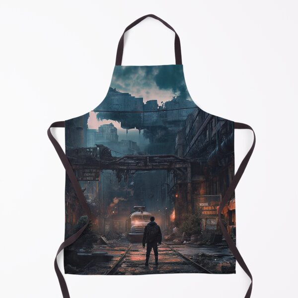 Item preview, Explore a post-apocalyptic city in this stunning cyberpunk artwork designed and sold by CreationP.