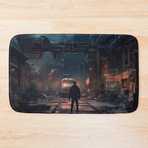 Item preview, Explore a post-apocalyptic city in this stunning cyberpunk artwork designed and sold by CreationP.