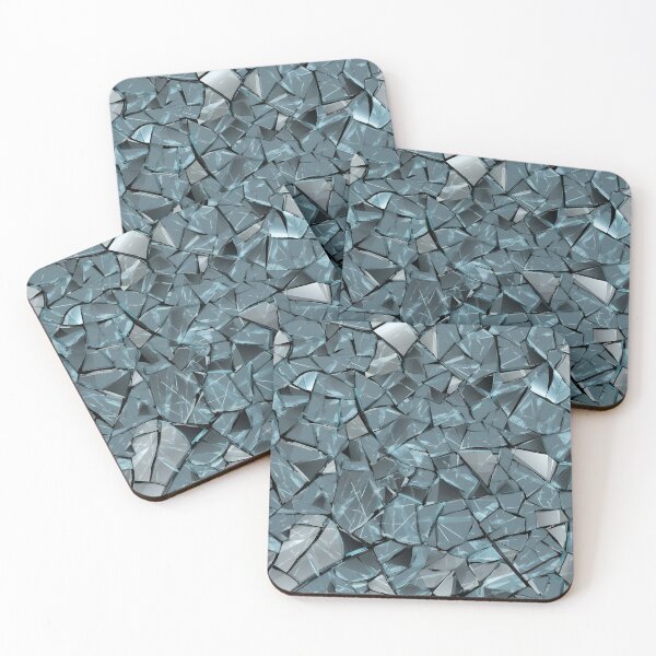 Item preview, Blue broken glass effect, digital art designed and sold by AthenaUK.