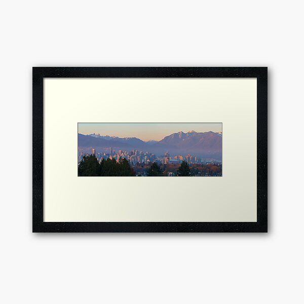 Item preview, Vancouver BC Downtown Cityscape at Sunset Panorama designed and sold by davidgnsx1.
