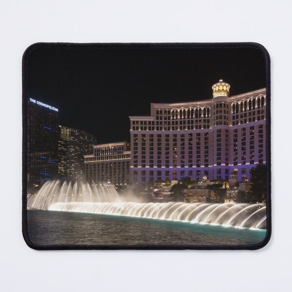 Item preview, Midnight Fountain Dance - Bellagio and Cosmopolitan Las Vegas Nevada USA designed and sold by Georgia Mizuleva.