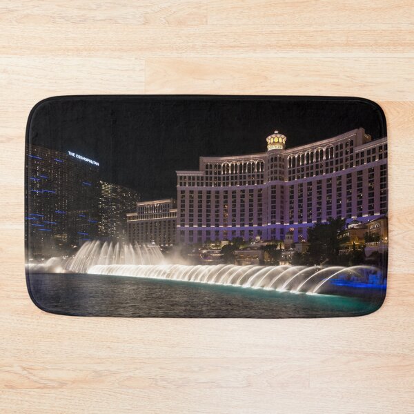 Item preview, Midnight Fountain Dance - Bellagio and Cosmopolitan Las Vegas Nevada USA designed and sold by Georgia Mizuleva.