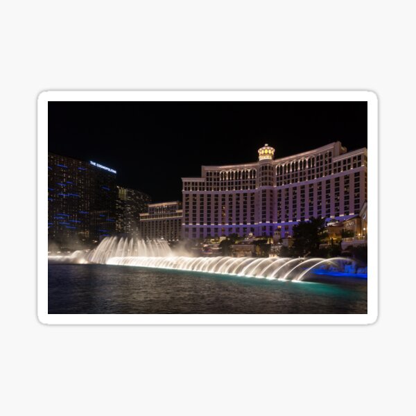 Artikel-Vorschau von Mitternachts-Brunnentanz - Bellagio und Cosmopolitan Las Vegas Nevada USA, designt und verkauft von Georgia Mizuleva.