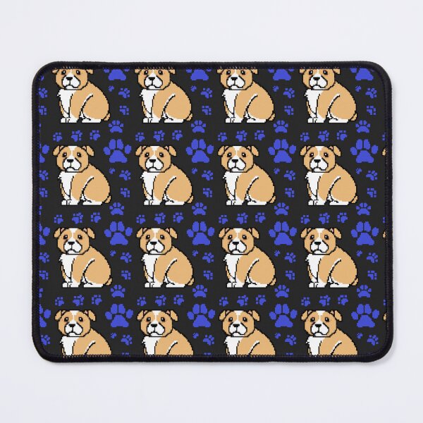 Item preview, cute doggo patterns blue on black designed and sold by Chaoticzarts.
