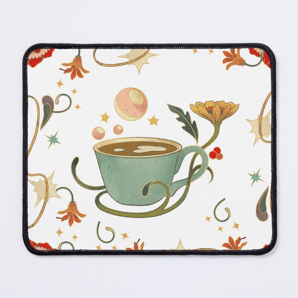 Item preview, Coffeesgeek coffee lovers Caffeine vintage floral designed and sold by Anchorbutterfly.