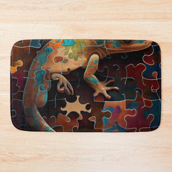 Item preview, Salamander Solving the Puzzle of Swoon Digital Painting designed and sold by CodeAndColors.