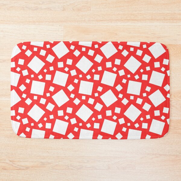 Item preview, Red White Cool Square Shape Pattern designed and sold by SeemDev786.